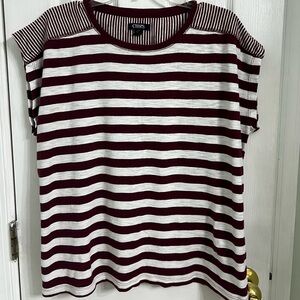 CHAPS  short sleeve striped shirt. Size large. Color is the color of 2nd photo.